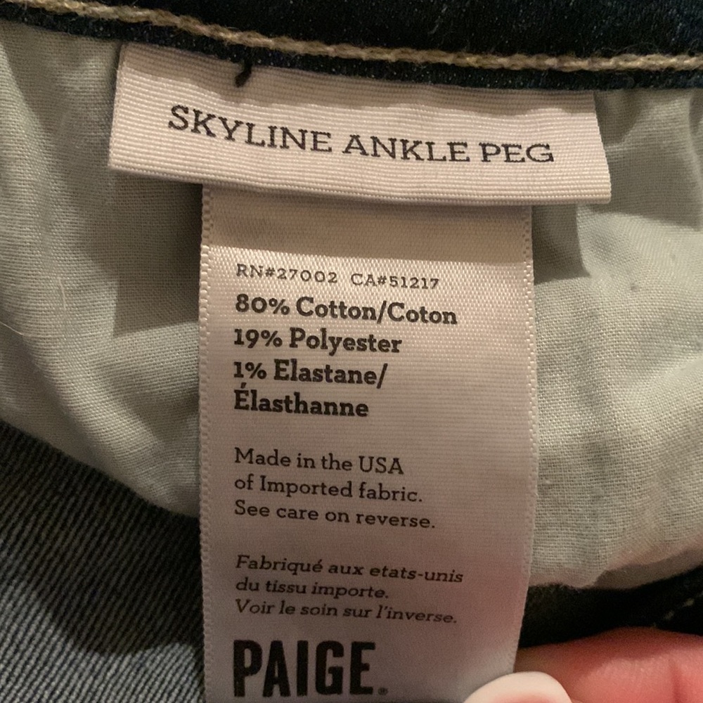 “Just A Second, I’ll Paige Them” Paige Skyline Ankle Peg Jeans - Picture 7 of 8